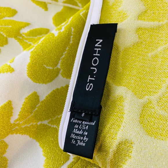 ST. JOHN Printed Knee-Length Dress, 6 - Picture 3 of 4